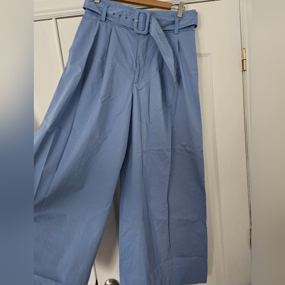 Zara Wide Leg Belted Trousers size L - Picture 2 of 7